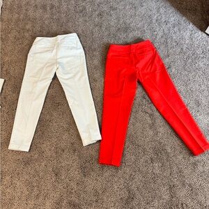 Amazing! Women’s white, tomato and khaki pants and jeans! LOOK!